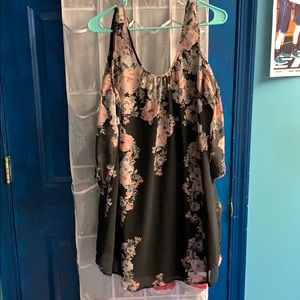 Open shoulder, spring time dress